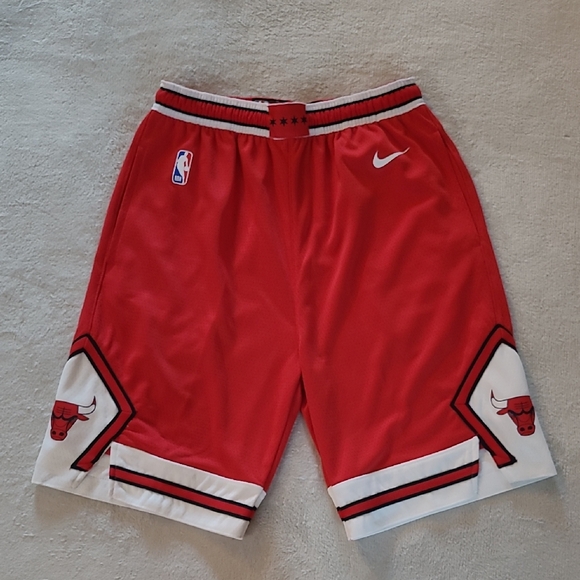 Nike Other - Nike Chicago Bulls NBA Dri Fit Basketball Shorts Kids Youth L Red Logo Active